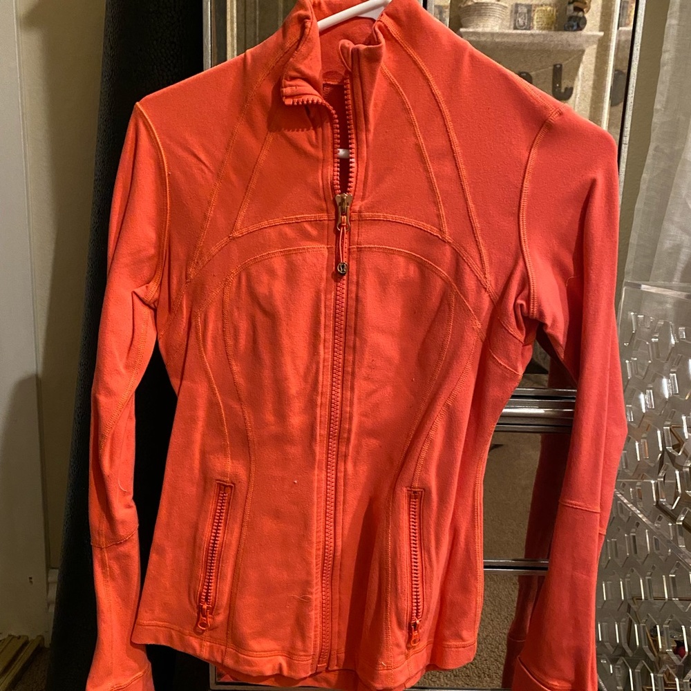 Lululemon Define Zip Up Jacket - coral - size 4